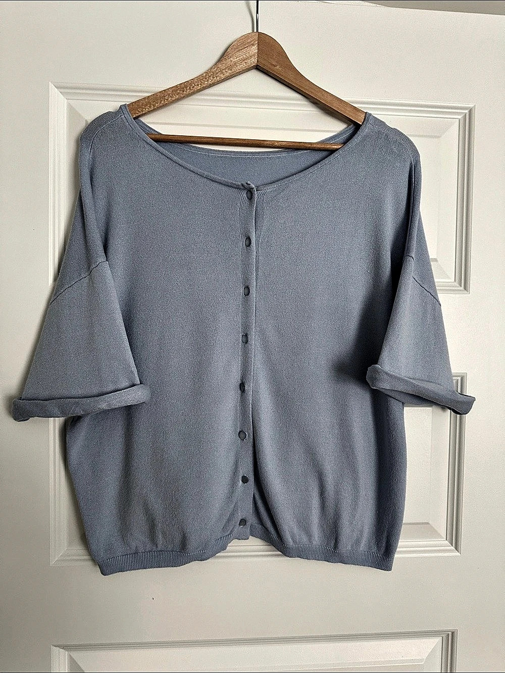 LOFT - Light Cardigan in Powder Blue